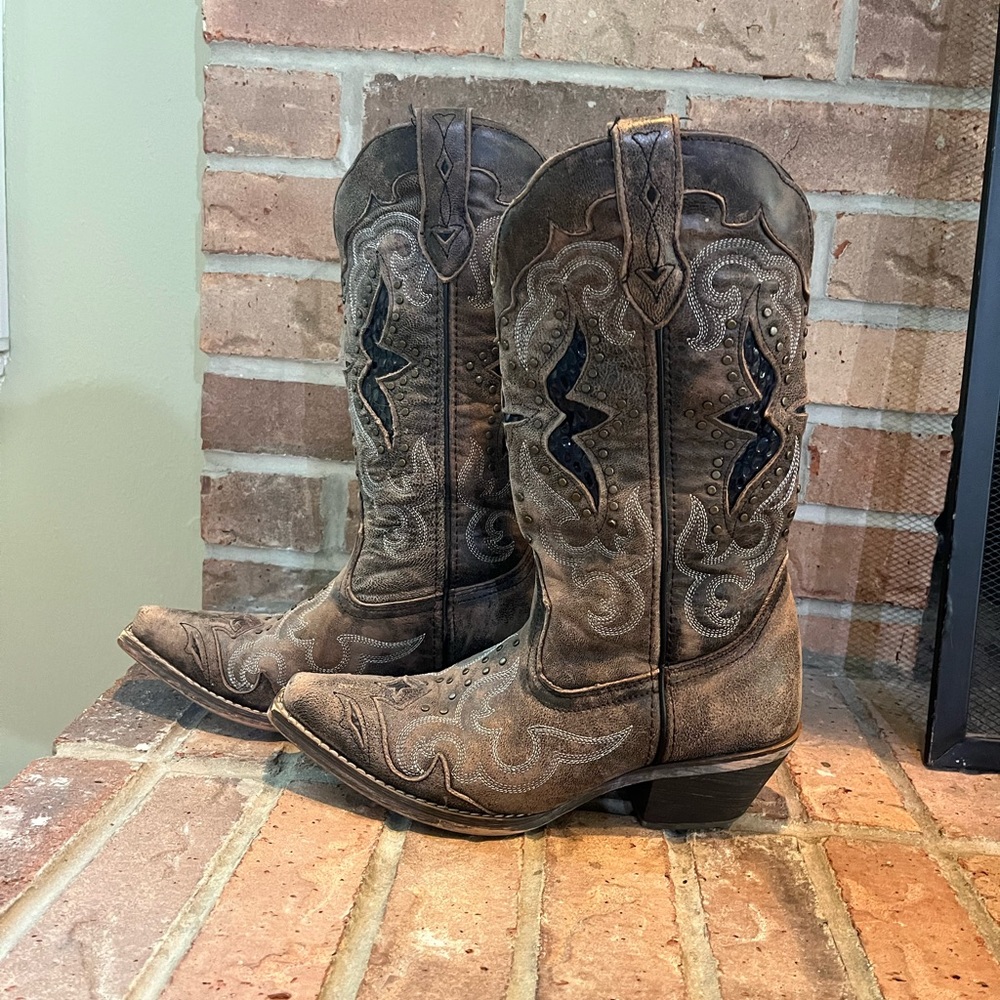 Laredo Lucretia Snip Toe Cowboy Boots - Size 6